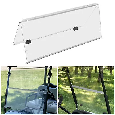 Fit Yamaha DRIVE G29 Clear Windshield Folding Windscreen Golf Cart 2007 - UP • $79