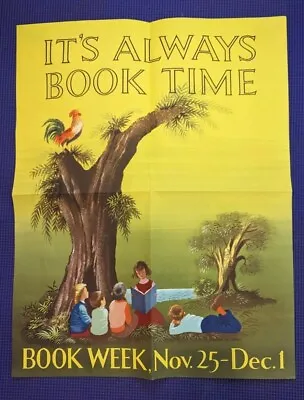 Vintage NBW Lenard Weisgard Educational Poster 1956 • $75