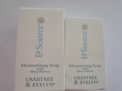 Crabtree & Evelyn La Source Shea Butter Soap Set Of 2 FREE S&H • £22.17