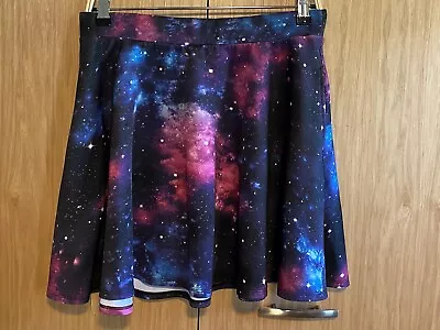 Hot Topic Galaxy Print Elastic Waist Skirt Size Large • £18.97