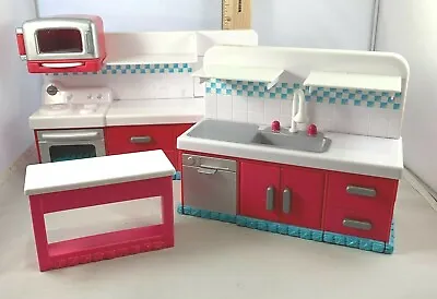 Moose Dollhouse Kitchen Furniture Shopkins Plastic • $20