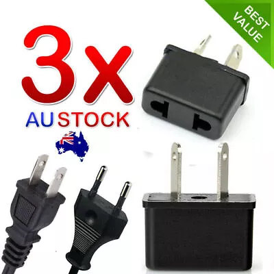 $5.99 • Buy 3x US To Australia Power Adapter  AU Travel Converter USA EU JAPAN ASIA AC PLUG