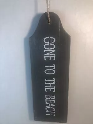 £6.76 • Buy “Gone To The Beach” Wooden Door Handle Sign