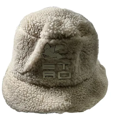 Etro Hat 57 Real Lamb Fur Cream Color Winter Hat-$850.00 • $124.99