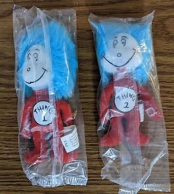 $15 • Buy Dr. Seuss Cat In The Hat Thing 1 And Thing 2 Plush 4  Dolls. Free Shipping