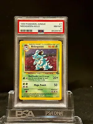 Pokémon PSA 8 Nidoqueen Jungle 7/64 Holo Unlimited Holo Rare • $35