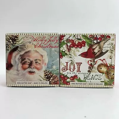 2 Michel Design Works Soap Shea Butter Christmas Holiday Made In England 3.5Oz • $20