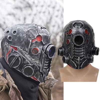 Halloween Punk Face Helmet Steampunk Cyberpunk Mask Masque Headgear Cosplay • $16.99