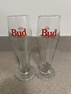 Vintage Bud King Of Beers Pilsner Beer Glass • $24.99