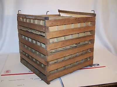 Antique Wooden Large Capacity Egg Crate (Includes Sleeves/Trays) • $69.95