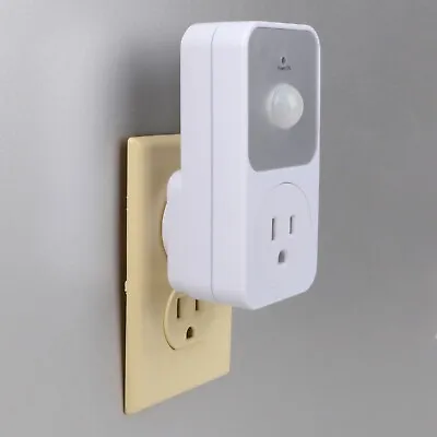 Motion Detection Sensor Power Socket Switch 110V 1800w Security Garage Light PIR • $11.99