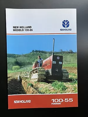 FIATAGRI 100-55 CRAWLER TRACTOR BROCHURE LEAFLET MODELO SPANISH CLASSIC 90s FARM • £4.50