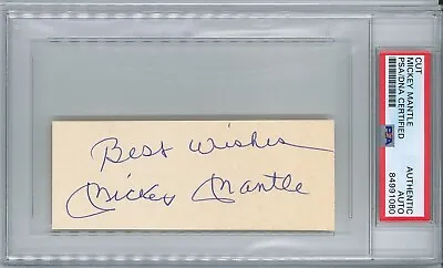 Mickey Mantle Signed Cut Signature Psa Dna 84991080 (d) Yankees Hof  • $499.95