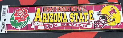 Vintage Wincraft 1997 Arizona State Sun Devils Rose Bowl Bumper Sticker Rare￼😎 • $14.99