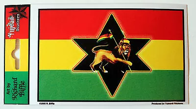 Rasta Lion Sticker R. Biffle Star Flag Window Wall Mirror Judah Decal Minerals • $5.99