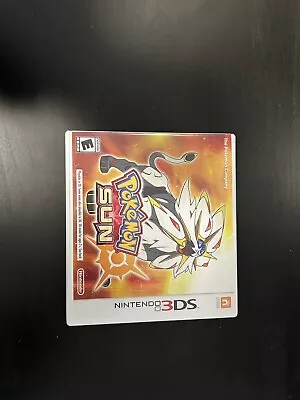$19.99 • Buy Pokémon Sun (Nintendo 3DS, 2016)