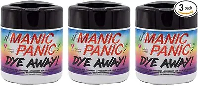 Manic Panic Dye Away Wipe 50 Pack Vegan Cruelty Free Face Wipes 3 X 50 Wipes • £17.99