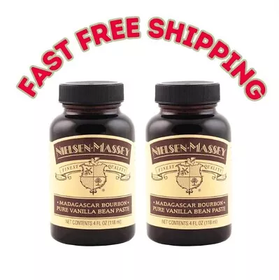 NEW Nielsen-Massey Madagascar Bourbon Pure Vanilla Bean Paste - 18ml TWO PACK • $44.99