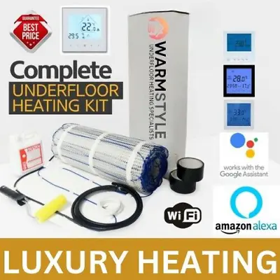 Electric Underfloor Heating Mat Kit 200w Per M2 All Sizes PRO Heat Trade UK • £45.99