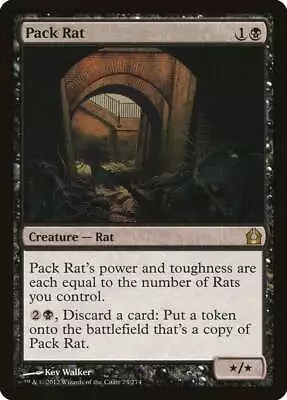 Pack Rat Return To Ravnica HEAVILY PLD Black Rare MAGIC GATHERING CARD ABUGames • $2.65