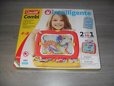 Quercetti Combi 2 In 1 Pegs And Magnetic Letters Board - NEW  • £20