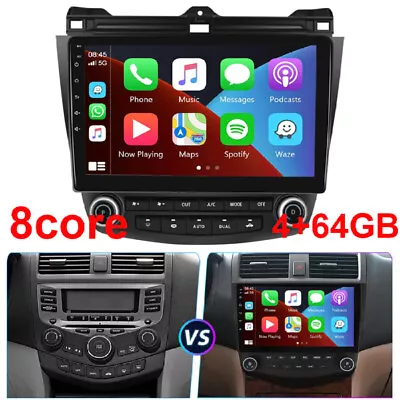 4+64GB For Honda Accord 2003-2007 Android 13  Car Stereo GPS Carplay DSP Radio • $269.99