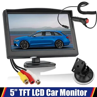 Car 5 INCH TFT LCD HD Screen Monitor For Car Reverse Rear View Backup Camera AU • $29.99