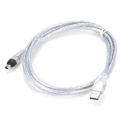 UK 100/200/400 Mbits 4-pin To USB Male To Firewire IEEE 1394 Data Transfer Cable • £4.98