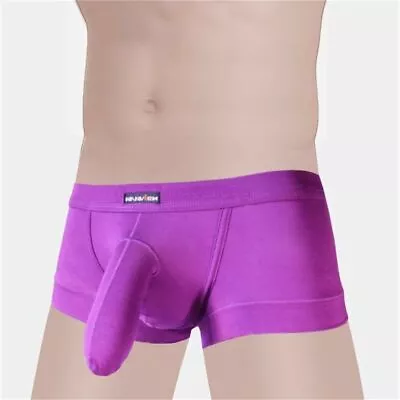 Men Modal Cotton Penis Sheath With Pouch Boxer Briefs Underwear Lot M/L/XL/XXL • $6.98