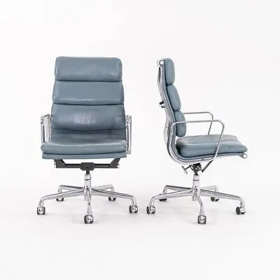 £1812.94 • Buy 2005 Herman Miller Eames Soft Pad Executive Desk Chair In Blue Leather 15x Avail
