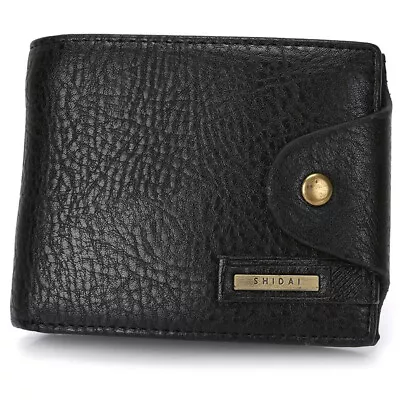 Fashion Men's Leather Bifold ID Card Holder Wallet Purse With Flap Coin Pocket • $9.99