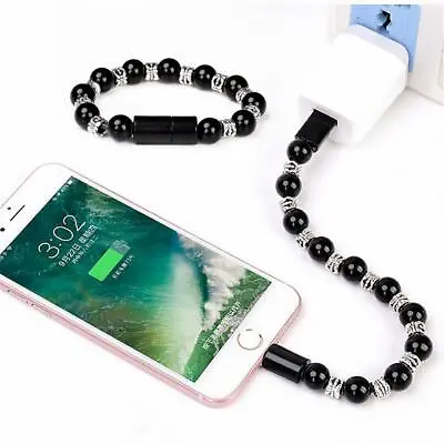 USB Bracelet Cable Charger Phone Data Charging Cable For IPhone Android Type C ಇ • $3.18