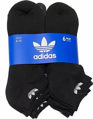 Adidas Men's 6-Pairs Low Cut Socks  Black • $20.99