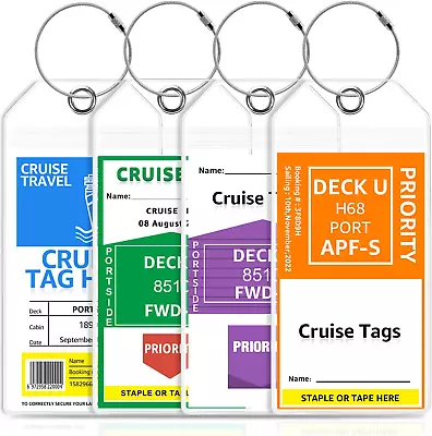 Cruise Luggage Tags Holder For Carnival NCL Princess MSC Cruise Ships In 2024  • $6.99