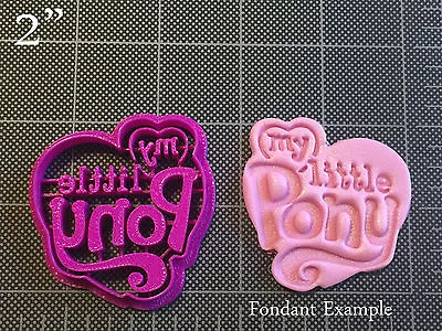 My Little Pony Logo Fondant Cutter / Cookie Topper / Cupcake Topper / MLP Cutter • $5.50