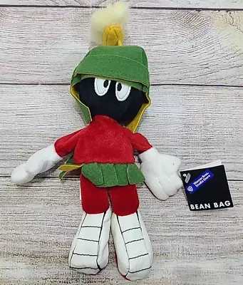 Warner Bros Plush Marvin The Martian Stuffed Animal Beanbag Toy Green Red 10.5  • $24.99