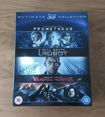 Prometheus I Robot Vampire Hunter. Ultimate Blu-Ray 3D Box Set (May Collect) • £3.75