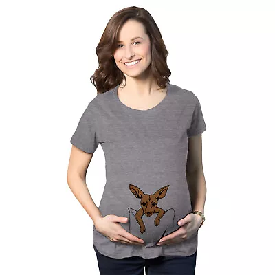 Maternity Peeking Kangaroo Tshirt Cute Pregnancy Tee • $9.50