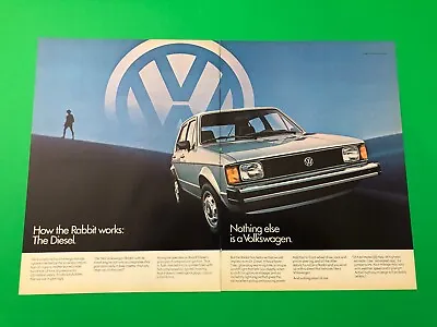 1981 1982 Volkswagen Rabbit Diesel Vintage Original Print Ad Advertisement • $6.54
