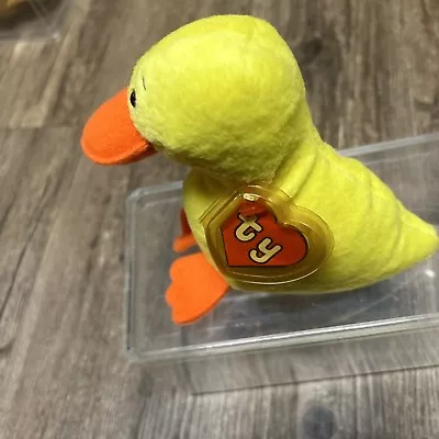 TY BEANIE BABY WINGLESS QUACKER ** FIRST GEN/BRAND Weathered Ear Tag • $249