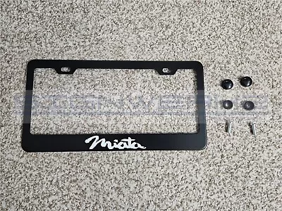 Miata Black Stainless Steel US/Canada License Plate Frame • $20.69