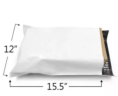 1000 Pack 12 X15.5  White Poly Mailers Shipping Bags Envelopes Packaging Bag • $72.24