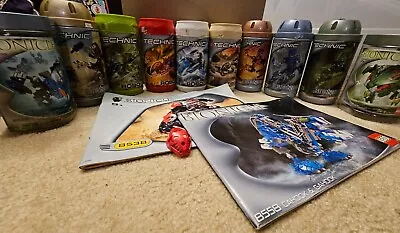 Lego Bionicle Mixed Lot Tubes Multi Color Building Some Complete See Pics 10 Set • $80