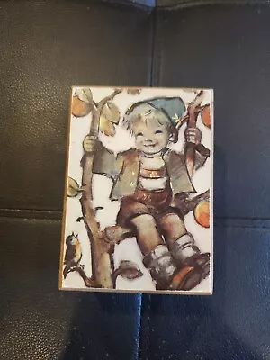 Vintage Hummel Boy In An Apple Tree Music Box (Dr.Zhivago Music) • $5.99