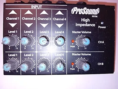 Prosound 4 Channel High Impedance Stereo Mixer Good Condition And Working Order  • £14.99