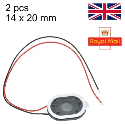 2pcs Small 8ohm 1W 14x20mm 14*20mm Speaker Loudspeaker • £3.10