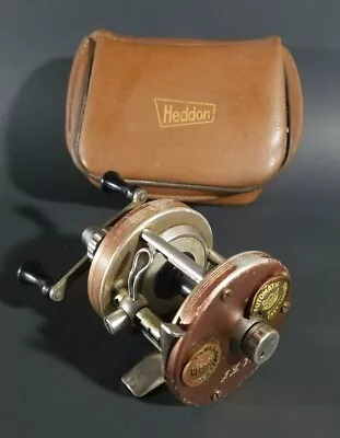 Vintage Heddon Heritage 35 Fishing Reel With Storage Pouch Made In Sweden • $99.99