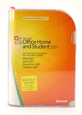 MS Microsoft Office 2007 Home And Student For 3 PCs Full Retail English SEALED • $74.99
