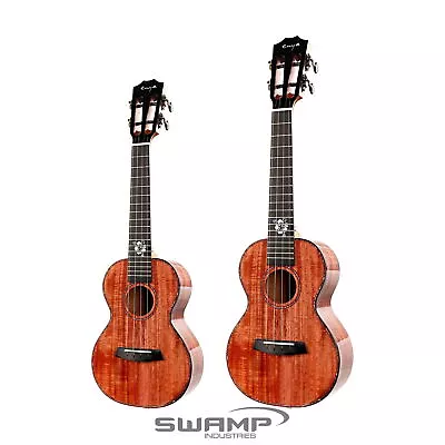 $699.99 • Buy Enya K5 Solid Acacia Ukulele With Premium Gig Bag Mahogany Neck Abalone Inlay