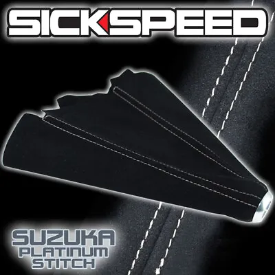 Platinum Stitch Black Suede Shift Boot For M/t Manual Shift Gear Cover Shifter B • $14.88
